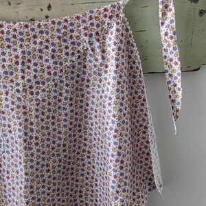 Vintage Handmade Calico Half Apron